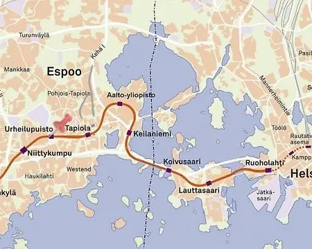 Daire Modern 2br W 2 Balconies, Metro, Helsinki 15min *