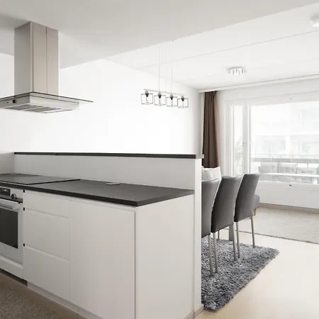 Modern 2br W 2 Balconies, Metro, Helsinki 15min Daire Espoo