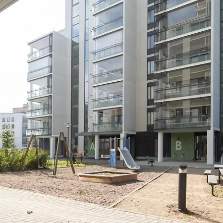 Modern 2br W 2 Balconies, Metro, Helsinki 15min * Эспоо